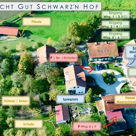 Gut Schwarz-N Hof Ferienwohnungen Bad Griesbach  Exterior photo